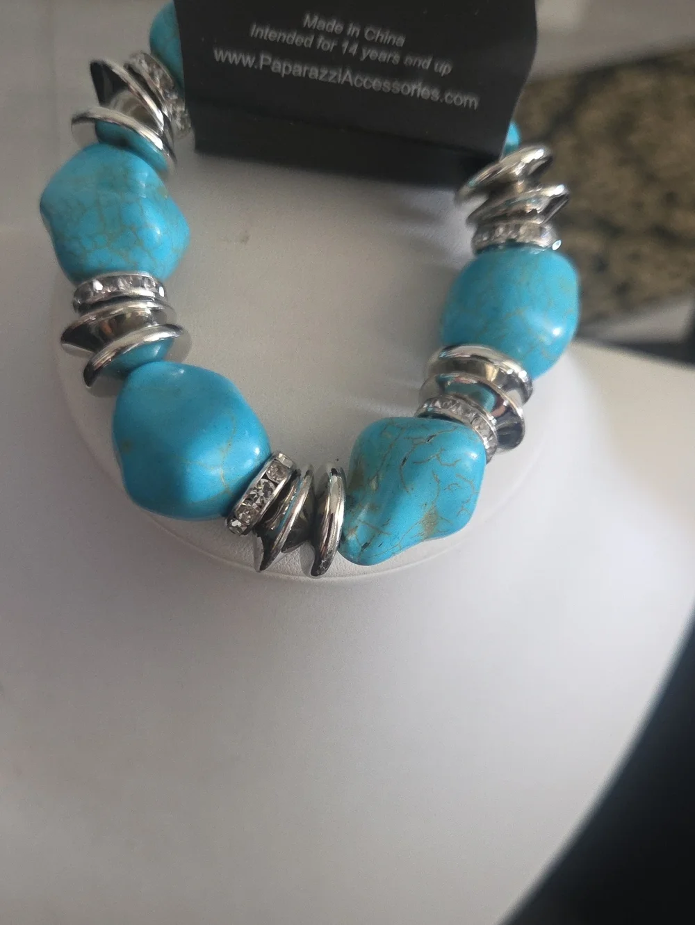 Paparazzi Stone Age Stunner Blue Bracelet NWT